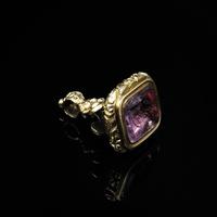 Antique 'Oxney' Amethyst Intaglio Gold Cased Fob Seal Pendant Charm (2 of 10) Antique 'Oxney' Amethyst Intaglio Gold Cased Fob Seal Pendant Charm (2 of 10)