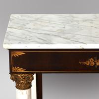 A Mahogany Console Table with Marble Top (5 of 5) A Mahogany Console Table with Marble Top (5 of 5)