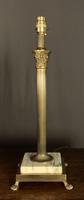 Good Size French Brass & Marble Corinthian Column Table Lamp (2 of 7) Good Size French Brass & Marble Corinthian Column Table Lamp (2 of 7)
