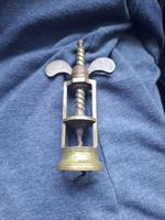 Antique 19th Century Farrow & Jackson Style Brass Corkscrew - c.1860 (1 of 3)
