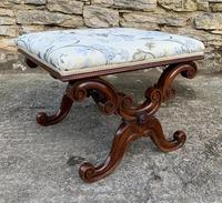 Victorian Mahogany X-Frame Stool (12 of 15) Victorian Mahogany X-Frame Stool (12 of 15)