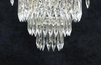 Italian Art Deco Three Tier Crystal Glass Chandelier (6 of 7) Italian Art Deco Three Tier Crystal Glass Chandelier (6 of 7)