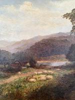 Antique Signed Victorian Landscape Oil Painting of Flock of Sheep (6 of 10) Antique Signed Victorian Landscape Oil Painting of Flock of Sheep (6 of 10)