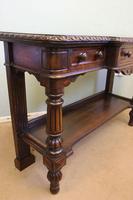 Antique Oak Victorian Shaped Sideboard Server (4 of 15) Antique Oak Victorian Shaped Sideboard Server (4 of 15)