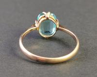 Vintage Art Deco Blue Zircon Solitaire Ring, 9ct Gold (6 of 9) Vintage Art Deco Blue Zircon Solitaire Ring, 9ct Gold (6 of 9)