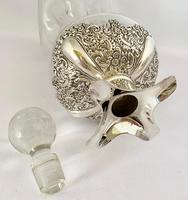 Silver Mounted Glug Glug Decanter London 1898. (7 of 8) Silver Mounted Glug Glug Decanter London 1898. (7 of 8)