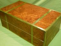 Exceptional FULLY Brass Bound Amboyna Writing Box c.1850 (13 of 15) Exceptional FULLY Brass Bound Amboyna Writing Box c.1850 (13 of 15)
