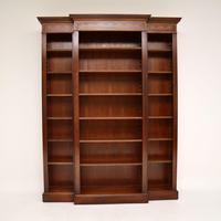 Antique Sheraton Style Inlaid Mahogany Open Bookcase (7 of 11) Antique Sheraton Style Inlaid Mahogany Open Bookcase (7 of 11)