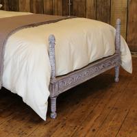 Upholstered Antique Bed with Painted Frame (6 of 8) Upholstered Antique Bed with Painted Frame (6 of 8)