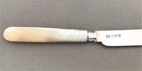 Stylish Georgian silver & mother-of-peal butter knife (3 of 3) Stylish Georgian silver & mother-of-peal butter knife (3 of 3)