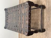 Art Deco Original English Handmade Oak & Leather Strapped Brass Studded Footstool (15 of 22) Art Deco Original English Handmade Oak & Leather Strapped Brass Studded Footstool (15 of 22)