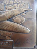 Bronzed Metal Calendar Signed Alex Henshaw MBE 1941 (9 of 13) Bronzed Metal Calendar Signed Alex Henshaw MBE 1941 (9 of 13)