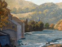 Des Armour " Welsh River " Modern British Oil on Board- 1970's (4 of 6) Des Armour " Welsh River " Modern British Oil on Board- 1970's (4 of 6)