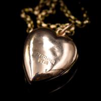 Antique Turquoise Heart 9ct 9K Gold Locket and Chain Necklace (8 of 10) Antique Turquoise Heart 9ct 9K Gold Locket and Chain Necklace (8 of 10)