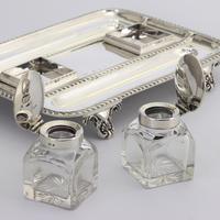 Quality Silver Inkstand with Twin Inkbottles by Elkington & Co. 1898 (9 of 12) Quality Silver Inkstand with Twin Inkbottles by Elkington & Co. 1898 (9 of 12)