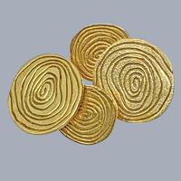 Rare Andrew Grima 18ct Gold Cufflinks – London 1972 – Vintage Signed Collectors’ Jewellery (1 of 7)