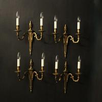 French Set Of 4 Gilded Antique Wall Lights