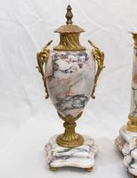 Antique Mantle Clock Set Garniture French Empire Urns (9 of 27) Antique Mantle Clock Set Garniture French Empire Urns (9 of 27)