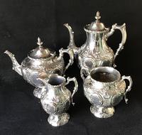 Outstanding Mid Victorian Silver Plated 4 Piece Tea Service (2 of 7) Outstanding Mid Victorian Silver Plated 4 Piece Tea Service (2 of 7)