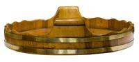 Antique Walnut Brass Bound Oval Tray (5 of 6) Antique Walnut Brass Bound Oval Tray (5 of 6)