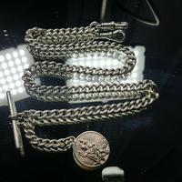 Beautiful Solid Silver Henry Allday Double Link Albert Chain & T BAR (2 of 12) Beautiful Solid Silver Henry Allday Double Link Albert Chain & T BAR (2 of 12)