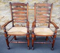 Set of 12 Oak Ladder Back Dining Chairs - Royal Oak Furniture (8 of 15) Set of 12 Oak Ladder Back Dining Chairs - Royal Oak Furniture (8 of 15)