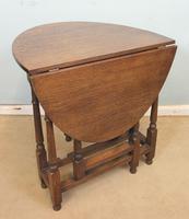 Antique Oak Drop Leaf Gateleg Occasional Table (7 of 10) Antique Oak Drop Leaf Gateleg Occasional Table (7 of 10)