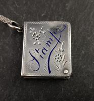 Victorian Silver Stamp Case Pendant (10 of 11) Victorian Silver Stamp Case Pendant (10 of 11)