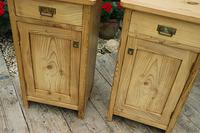 Fantastic & Large Pair of Old Stripped Pine Bedside Cabinets - We Deliver! (2 of 9) Fantastic & Large Pair of Old Stripped Pine Bedside Cabinets - We Deliver! (2 of 9)