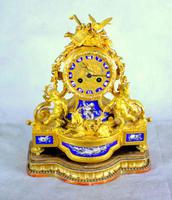Fine Ormolu Porcelain Cherub Mantle Clock (8 of 10) Fine Ormolu Porcelain Cherub Mantle Clock (8 of 10)