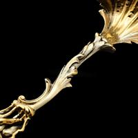 Victorian Silver Gilt Sugar Sifter Spoon 'diana The Huntress' Figure - Francis Higgins 1854 (10 of 23) Victorian Silver Gilt Sugar Sifter Spoon 'diana The Huntress' Figure - Francis Higgins 1854 (10 of 23)