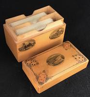 Victorian Mauchline Playing Card Box. (3 of 4) Victorian Mauchline Playing Card Box. (3 of 4)