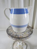 Ironstone China, Blue Banded Jug / Pitcher Early 20th Century (5 of 11) Ironstone China, Blue Banded Jug / Pitcher Early 20th Century (5 of 11)