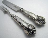 Unusual Miniature Toy Georgian 1834 Solid Sterling Silver Christening / Childs Pair of Knife & Fork Set. English Kings Pattern (5 of 10) Unusual Miniature Toy Georgian 1834 Solid Sterling Silver Christening / Childs Pair of Knife & Fork Set. English Kings Pattern (5 of 10)