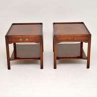 Pair of Georgian Style Mahogany Side Table c.1950s (3 of 12) Pair of Georgian Style Mahogany Side Table c.1950s (3 of 12)