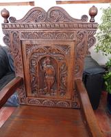 Pair of Victorian country oak wainscot chairs (Free shipping to Mainland England) (7 of 10) Pair of Victorian country oak wainscot chairs (Free shipping to Mainland England) (7 of 10)