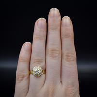 Antique Victorian Old Cut Diamond Cluster 18ct 18K Yellow Gold Ring 1.0ct total (7 of 9) Antique Victorian Old Cut Diamond Cluster 18ct 18K Yellow Gold Ring 1.0ct total (7 of 9)