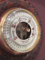 Antique Solid Walnut Manchester Aneroid Barometer (2 of 6) Antique Solid Walnut Manchester Aneroid Barometer (2 of 6)