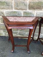 Pair of Oriental Chinese Marble Top Console Tables (2 of 12) Pair of Oriental Chinese Marble Top Console Tables (2 of 12)