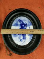 Rare Antique Royal Doulton Blue & White Mother & Girl Framed Oval Plaque C1910 (2 of 12) Rare Antique Royal Doulton Blue & White Mother & Girl Framed Oval Plaque C1910 (2 of 12)