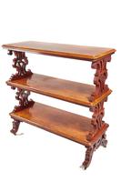 Antique Victorian Mahogany Three-Tier Server/Whatnot Antique Victorian Mahogany Three-Tier Server/Whatnot