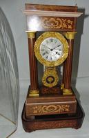 French Rosewwod Portico Clock Complete with Dome & Stand (3 of 9) French Rosewwod Portico Clock Complete with Dome & Stand (3 of 9)