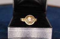 Georgian 18ct Gold & Diamond Poison Ring, size M, weighing 3.8g (6 of 6) Georgian 18ct Gold & Diamond Poison Ring, size M, weighing 3.8g (6 of 6)