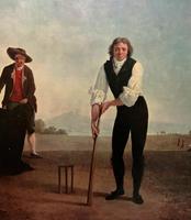Large Fine Quality Vintage Cricket Cricketing Print - 18thc Georgian Manner (8 of 13) Large Fine Quality Vintage Cricket Cricketing Print - 18thc Georgian Manner (8 of 13)