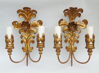 Good Pair of Large Gilt Metal Rococo Style Wall Lights - 9 Available (2 of 6) Good Pair of Large Gilt Metal Rococo Style Wall Lights - 9 Available (2 of 6)