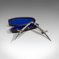Antique Folding Pocket Compass, Pillar Divider, Drawing Instrument, Victorian (5 of 10) Antique Folding Pocket Compass, Pillar Divider, Drawing Instrument, Victorian (5 of 10)