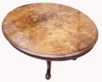 Victorian Burr Walnut Loo Table (5 of 6) Victorian Burr Walnut Loo Table (5 of 6)