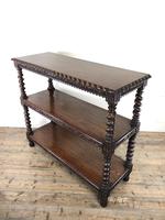 Antique Victorian Carved Oak Three Tier Display Shelves (10 of 10) Antique Victorian Carved Oak Three Tier Display Shelves (10 of 10)