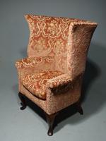 A Fine and Well Shaped Late 19th Century Mahogany Framed Wing Chair (3 of 4) A Fine and Well Shaped Late 19th Century Mahogany Framed Wing Chair (3 of 4)