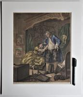 William Hogarth, Pair of Original Prints, Later Hand Colour, Before and After Engraved 1736 (7 of 10) William Hogarth, Pair of Original Prints, Later Hand Colour, Before and After Engraved 1736 (7 of 10)